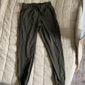 Mid-Rise Olive Green Lululemon Joggers